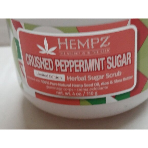 Hempz Crushed Peppermint Sugar Herbal Sugar Scrub 4oz New & Authentic - Picture 2 of 16